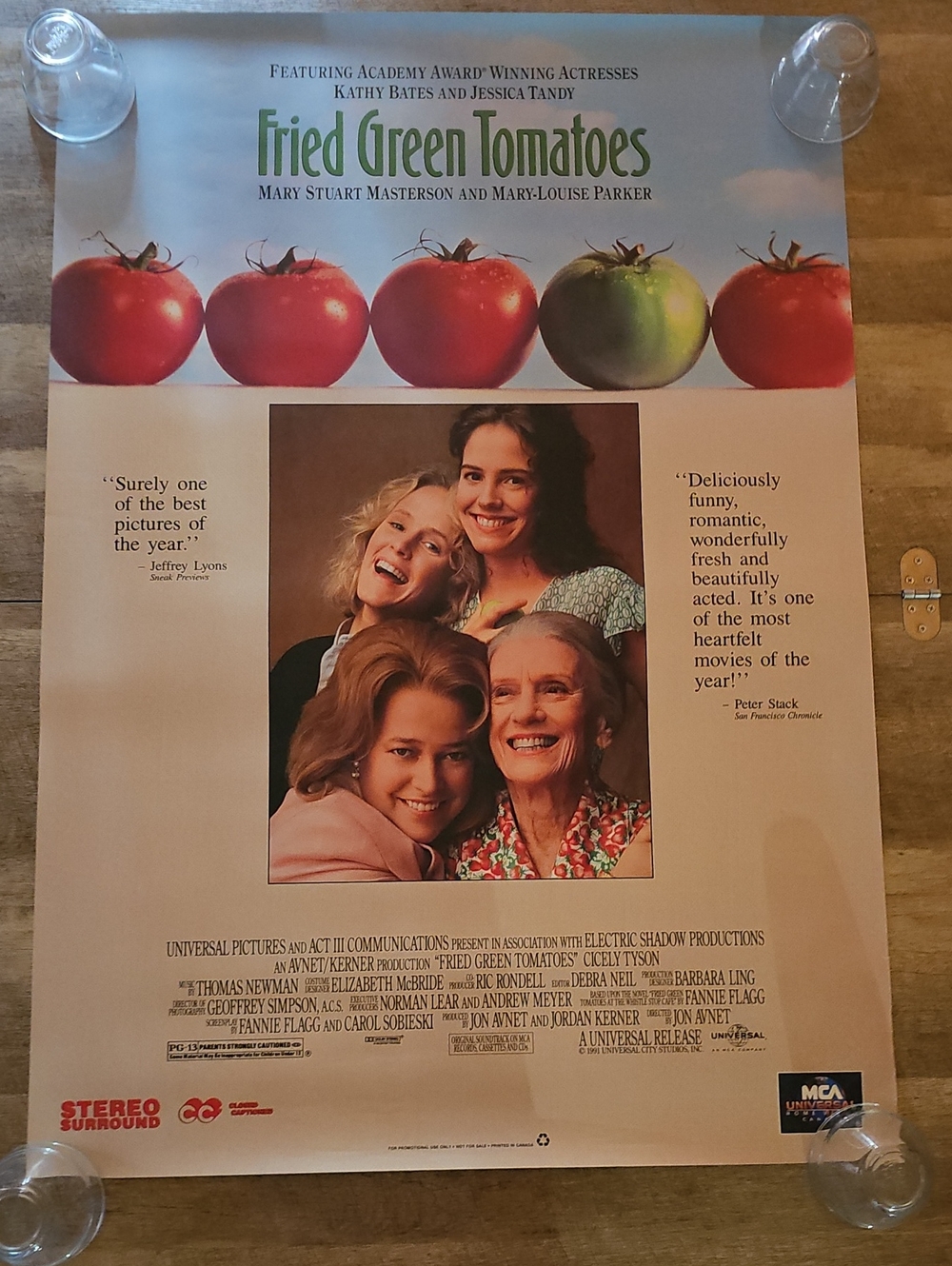 Vintage 1992 Fried Green Tomatoes Original VHS Promo Poster - MCA Universal Cana